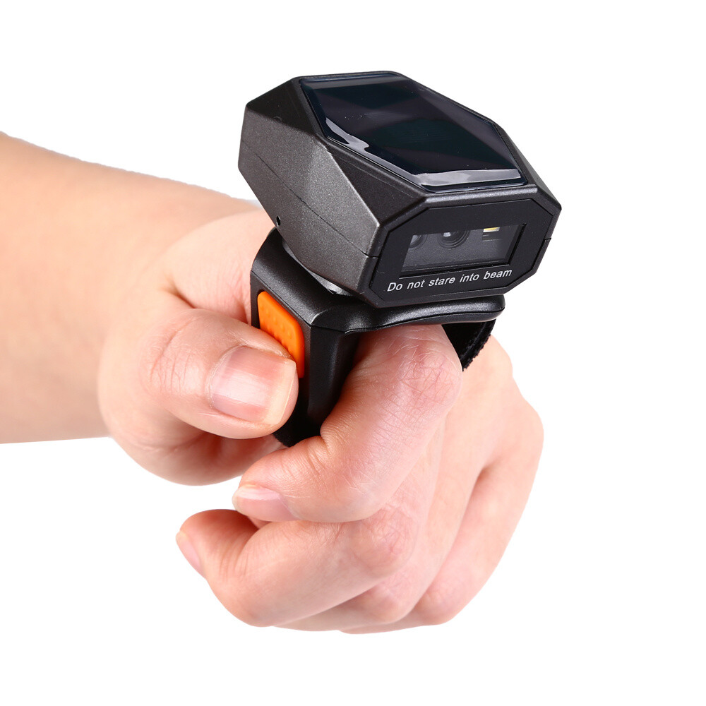 Eyoyo Mini Finger Barcode Scanner Wireless 2D Wearable Ring Scanner for PC Phone