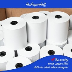3″ x 150′ 1-Ply Bond 50 Rolls Paper for Epson TM-U200B TM-U200D TM-U210 TM-U220