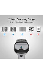Inateck BCST-70 35m Range Bluetooth 3.0 Barcode Scanner MISSING cable/manual