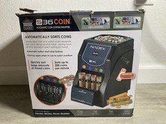 Nadex S36 Coin Automatic Coin Sorter/Wrapper UNIT ONLY NO COIN TUBES INCLUDED
