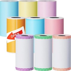 9 Rolls of Thermal Printer Paper Just 3 Rolls of Adhesive 57 x 30 mm Mini Pri…