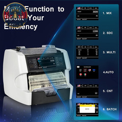 VC-3 Mixed Denomination Money Counter Machine, Value Counting, CIS/UV/IR/MG/MT C