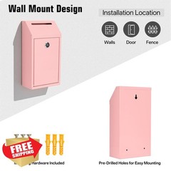 Sumerfnt Pink Locking Cash Box Slot