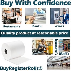 55GSM – Shrink Wrap 3 1/8 x230 Feet Clover Station Thermal Paper Rolls