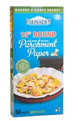 Reusable Non Stick Baking Paper Sheets Palisades 13″ Precut Parchment, 50/2pk
