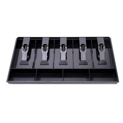Cash Money Tray Replacement 5 Bill/ 4 Coin Drawer Register free size, black