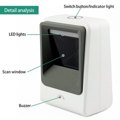 2D Barcode Scanner,Symcode Omnidirectional Hands-Free USB Barcode Reader Scanner