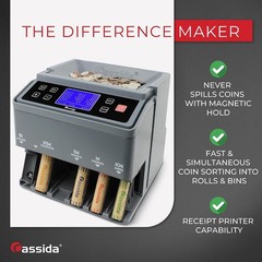 C300 USD Coin Counter with Printing Capabilities