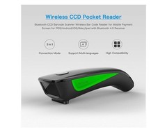 NETUM Mini Barcode Scanner Bluetooth Small Portable USB Bar Code Green C740