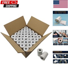 2 1/4″ inch x 50’ft Thermal Paper 50 Rolls, BPA Free Receipt Paper, 58mm Ther…