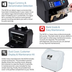 Mixed Denomination Bill Counter Machine Cash Money Currency Counting Detector