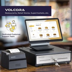 Volcora 13″ Cash Register Drawer for Point of Sale (POS) System, 4 Bill 5 Coin C