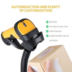 Inateck 1D Barcode Scanner Barcode Reader Wireless 2.4GHz Adapter Auto Scanning