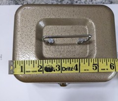 Bostitch Metal Lock Cash Box, 2 Keys, 2 Pocket Money Tray Insert FREE SHIPPING