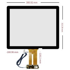 17.1 inch 313*380mm multi-touch capacitive screen +IIC+USB dual interface—