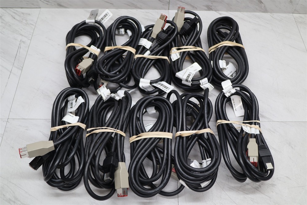 10 LOT – NCR 497-0508477 POS Cash Register Power Control Cable 2×4 Latch POS2