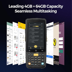 Android Barcode Scanner MC005, Android 14, 4GB+64GB PDA Handheld, Equipped with