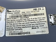 J1: Verifone PinPad 1000SE Payment Terminal Pin Pad