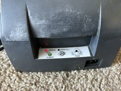 Epson M188B POS Receipt Printer W/ Adapter. TM-U220B . For Parts, Blinks Red