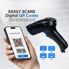1-Year Warranty⭐DATALOGIC POWERSCAN PM9501 Wireless Industrial Barcode Scanner