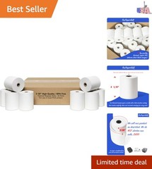 Biodegradable 25-Pack of 3 1/8″ X 230′ Thermal Receipt Rolls for POS Systems