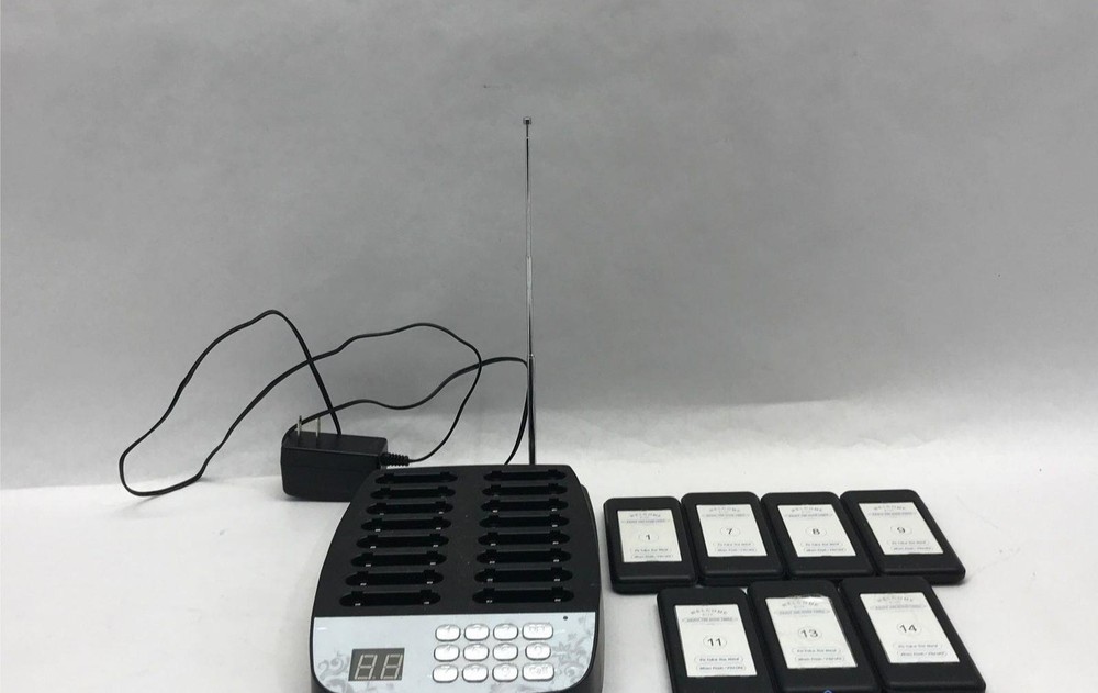 Restaurant Wireless Guest Paging System With 7 Pagers
