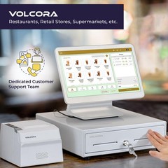 Volcora 13 Manual Push Open Cash Register Drawer For Point Of Pos System White