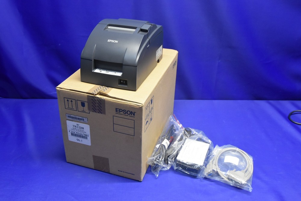 NEW OPEN BOX – EPSON SERIAL TM-U220B M188B, KITCHEN PRINTER hec