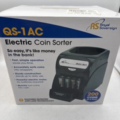 Royal Sovereign QS-1AC Coin Sorter Counter Machine w/ Anti-Jam – Tested Working