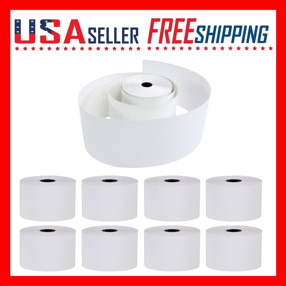 3 1/8″ x 230′ Thermal Receipt Paper 8 Rolls Cash Register POS Clover BPA Free