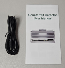 Portable Counterfeit Bill Detector with 8X Magnifying 2 LED UV Light Large Money