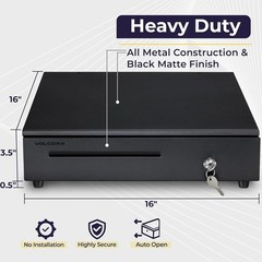 Cash Register Drawer with Removable Coin Slots