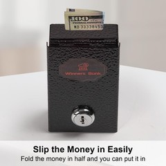 Metal Box for Gambler – Winners Bank Portable Safe Casino Money Pocket Sized …