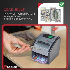 Cassida Currency Counterfeit Detector Dark Blue ID UV Light Verification Device