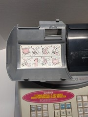 Casio PCR-T2000 Cash Register Thermal Print – Missing Drawer Key UNTESTED
