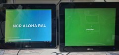 Set Of 2 NCR 7761-3100-0062 15″ Touchscreen Terminal POS w Card Readers No Bases