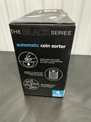 The Black Series 4-Barrel Automatic Coin Sorter Black with Coin Sleeves
