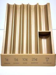 Nadex Vertical Coin Holder Pro – Coin Sorting Organizer Sorts Coins in Columns