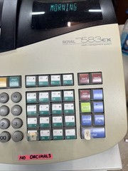 Royal Alpha 583CX Cash Register Management System With Keys Tested Works