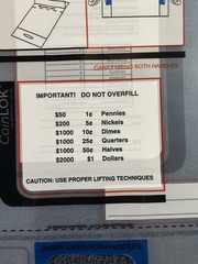 Qty 50 ControlTEK 14.5 x 25 CoinLok, Clear, Dual Handle Deposit Coin Bags sealed