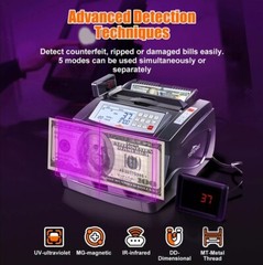 TOPSHAK TS-BC1 80W 1000pcs/min Money Counter Machine Counting Machine for Bank