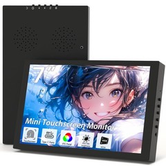 Small Monitor Touchscreen 7 Inch HD 1280×800 Type C HDMI Ports Mini Portable …
