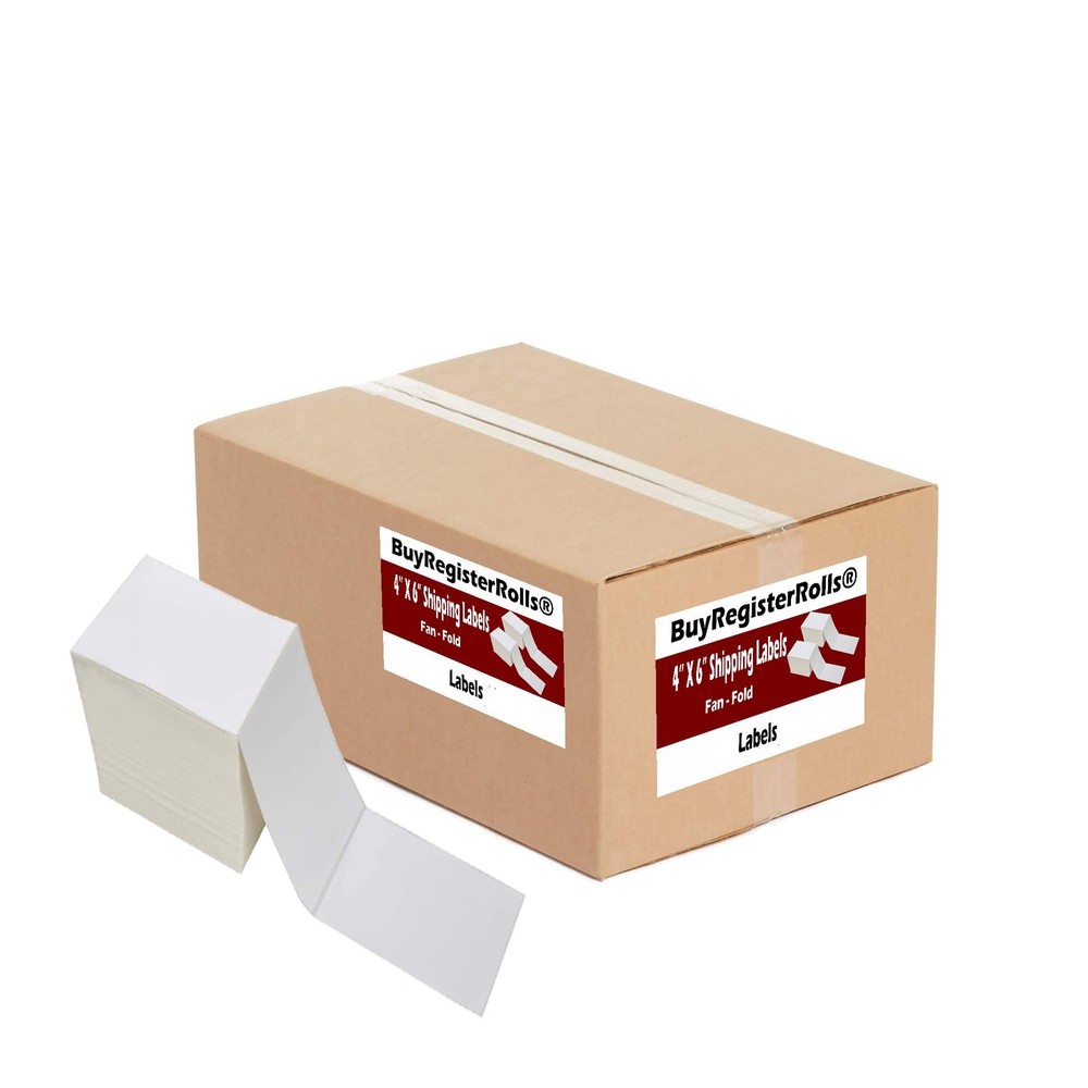 4×6 Shipping Label (1 Stack – 1000 Labels) 1 – 1000 Labels, White
