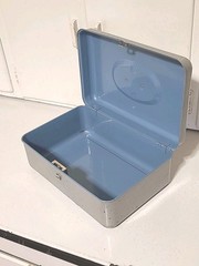 Utilco Cash Box, Vintage Union Steel, No Key