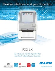 SATO FX3-LX Touchscreen Thermal Label Printer – USB Wi-Fi Bluetooth Ethernet