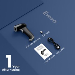 Eyoyo 2D 1D QR Code Barcode Scanner Automatic Fast Precise scanning for Phone PC