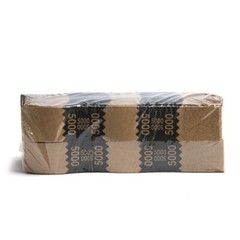 Natural Kraft Saw-Tooth $5,000 Currency Band (1,000)