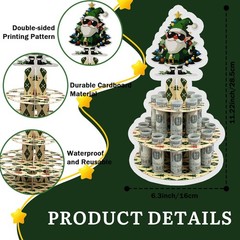 Christmas Santa Claus Money Holder Money Box Cash Cake,Money Tree for Xmas Mo…