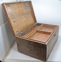 Antique Wooden Shopkeepers’ Cash Money Box Original Old Hand Crafted