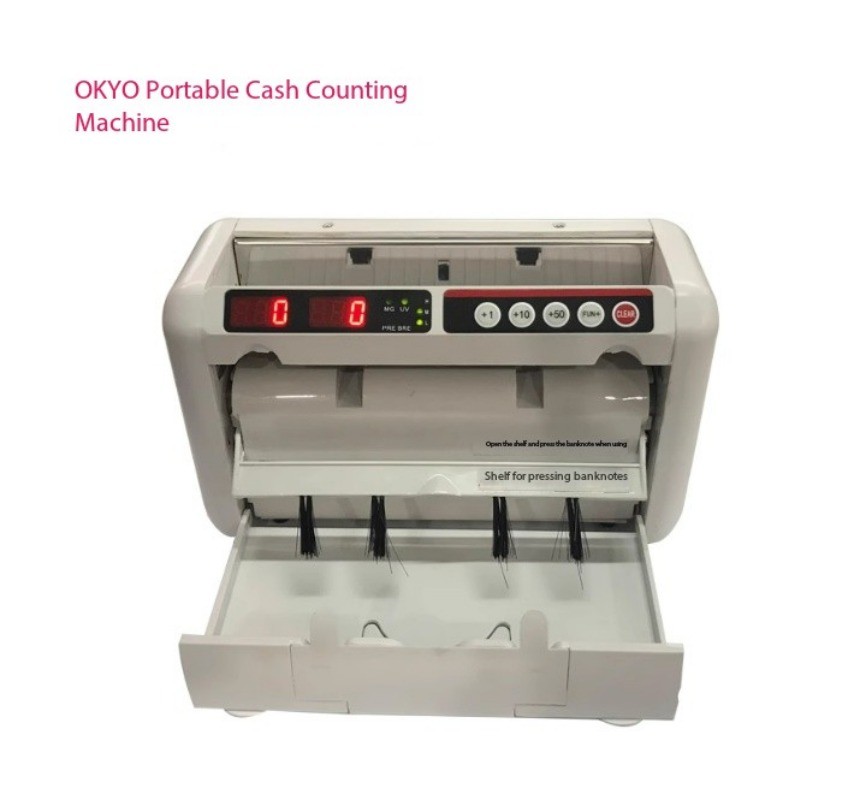 Portable Compact Bill Counter Battery-Powered Mini Bill Counter 110V 220V